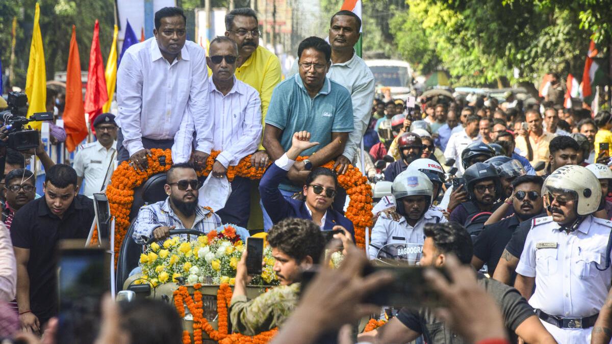 Richa Ghosh returns to hero’s welcome in Siliguri after World Cup triumph